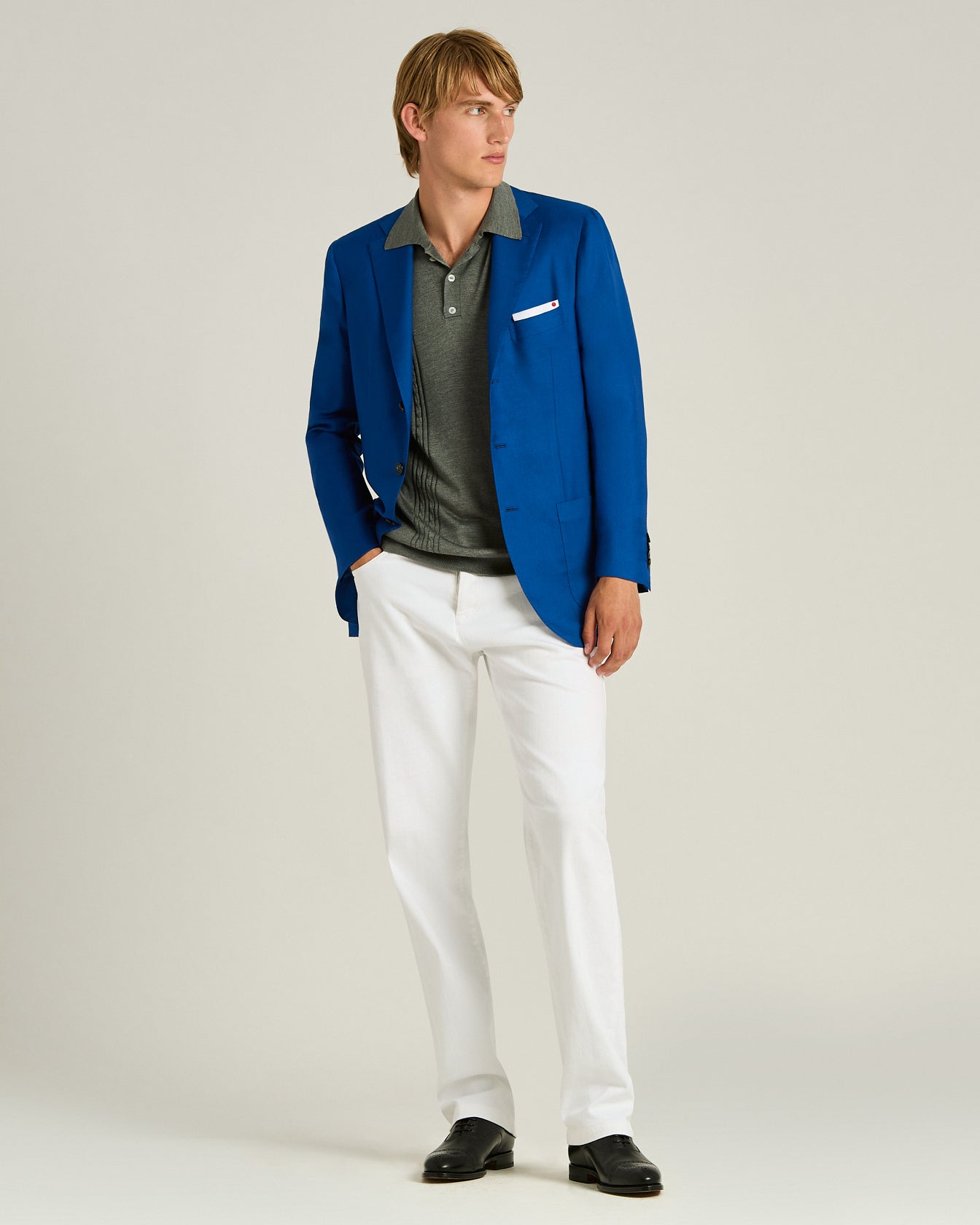 CASHMERE AND SILK SINGLE-BREASTED JACKET