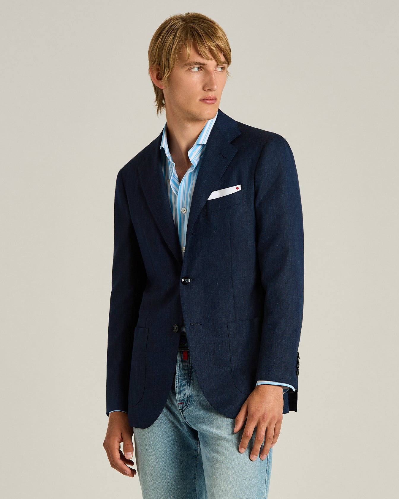 CASHMERE AND SILK SINGLE-BREASTED JACKET