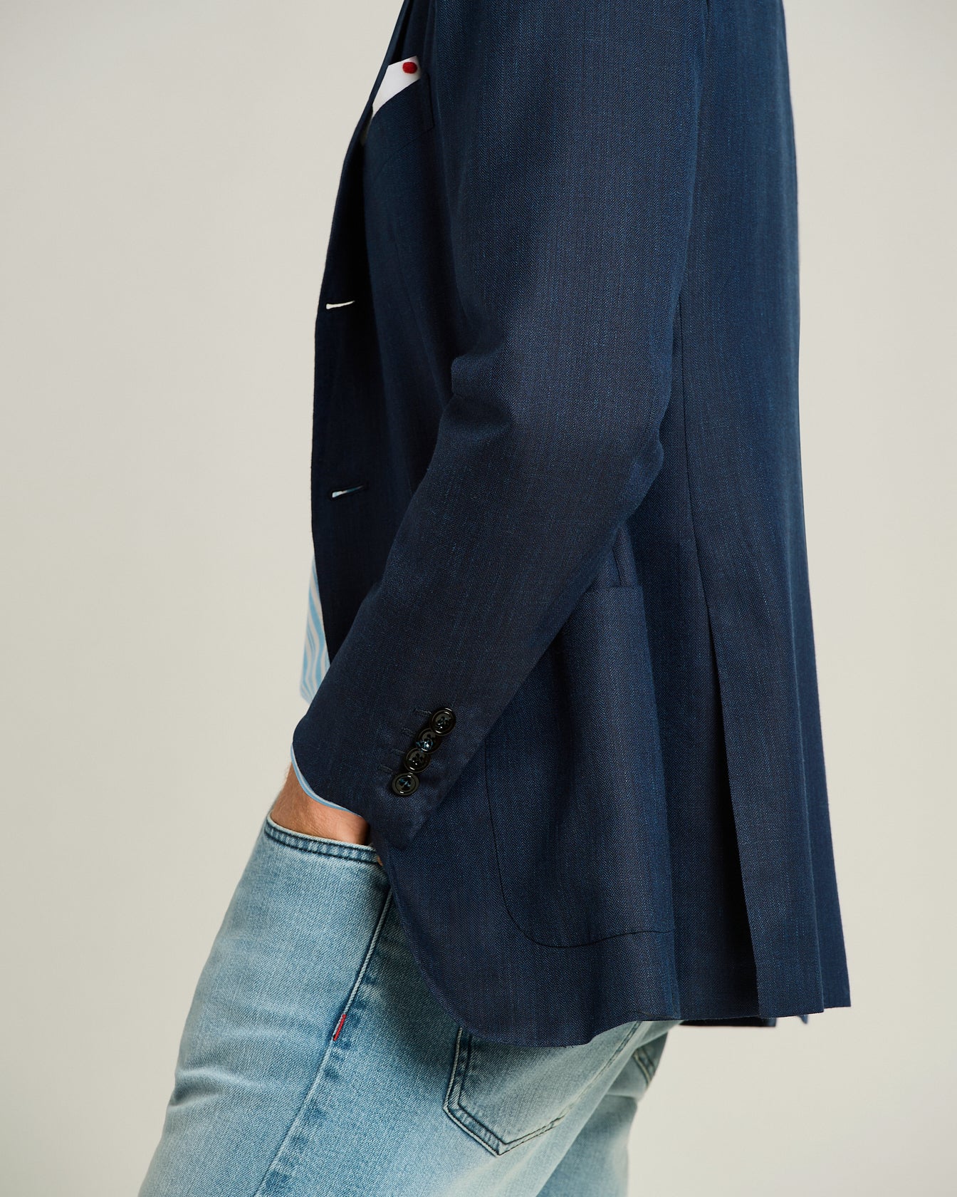 CASHMERE AND SILK SINGLE-BREASTED JACKET