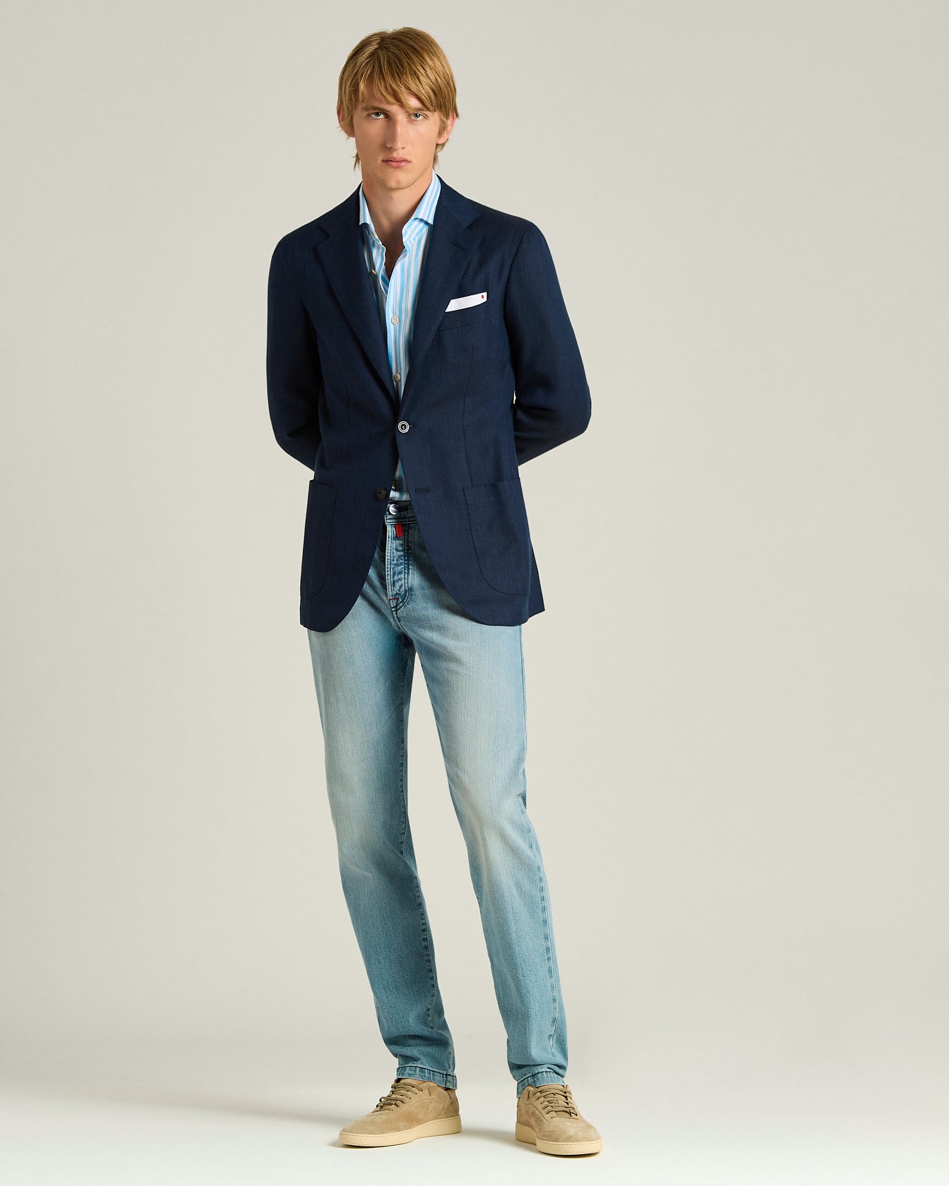 CASHMERE AND SILK SINGLE-BREASTED JACKET