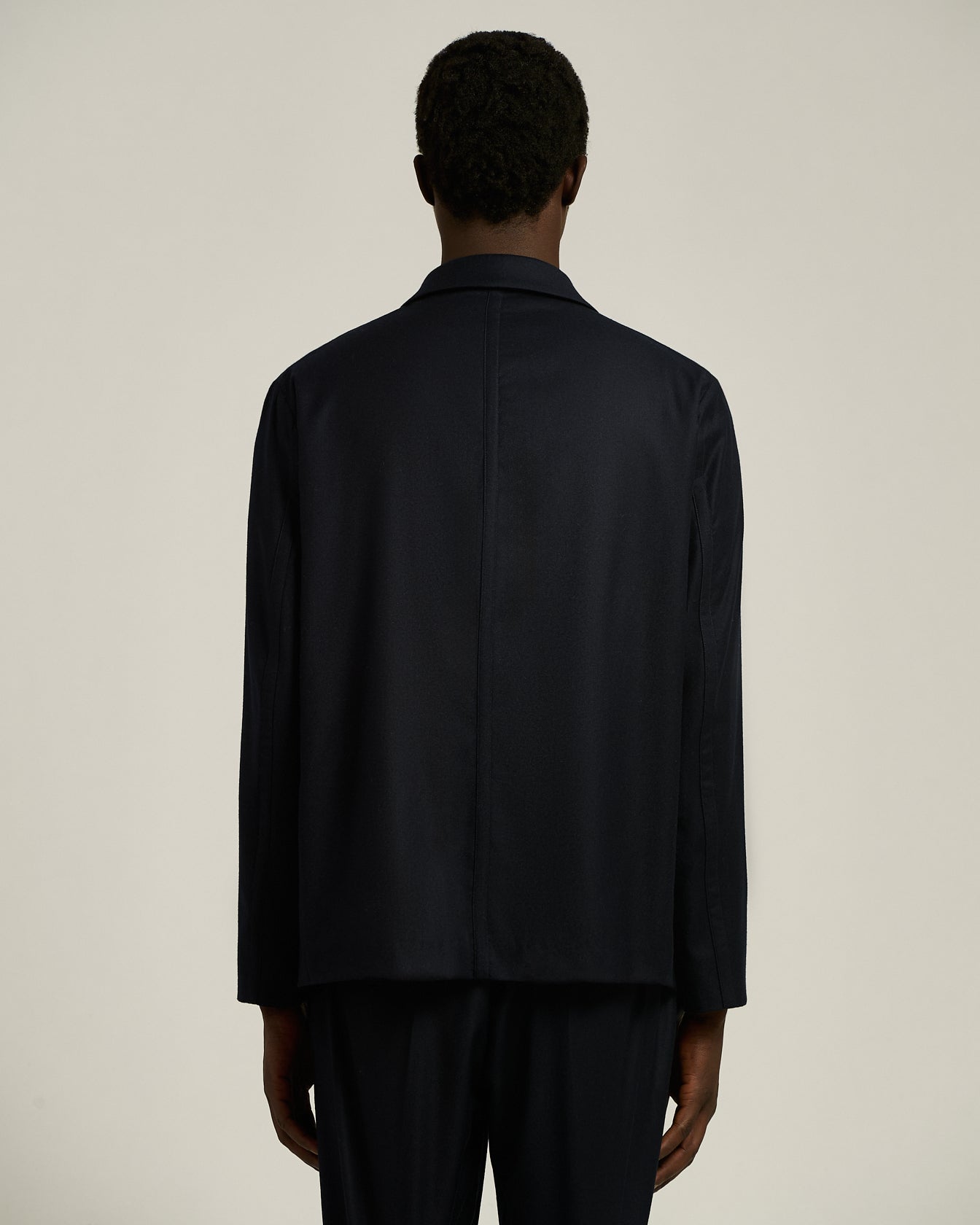 PURE WOOL JACKET WITH CONCEALED FASTENING
