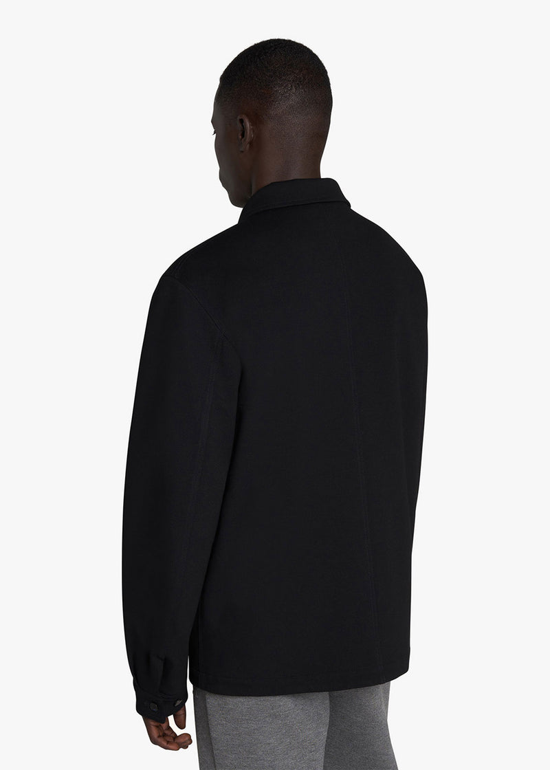 Knt black blouson in viscose 3