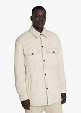 Knt white blouson in polyester 2