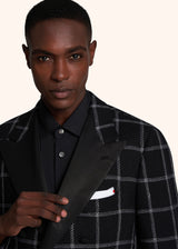 Kiton black dinner jacket for man, in cashmere 4