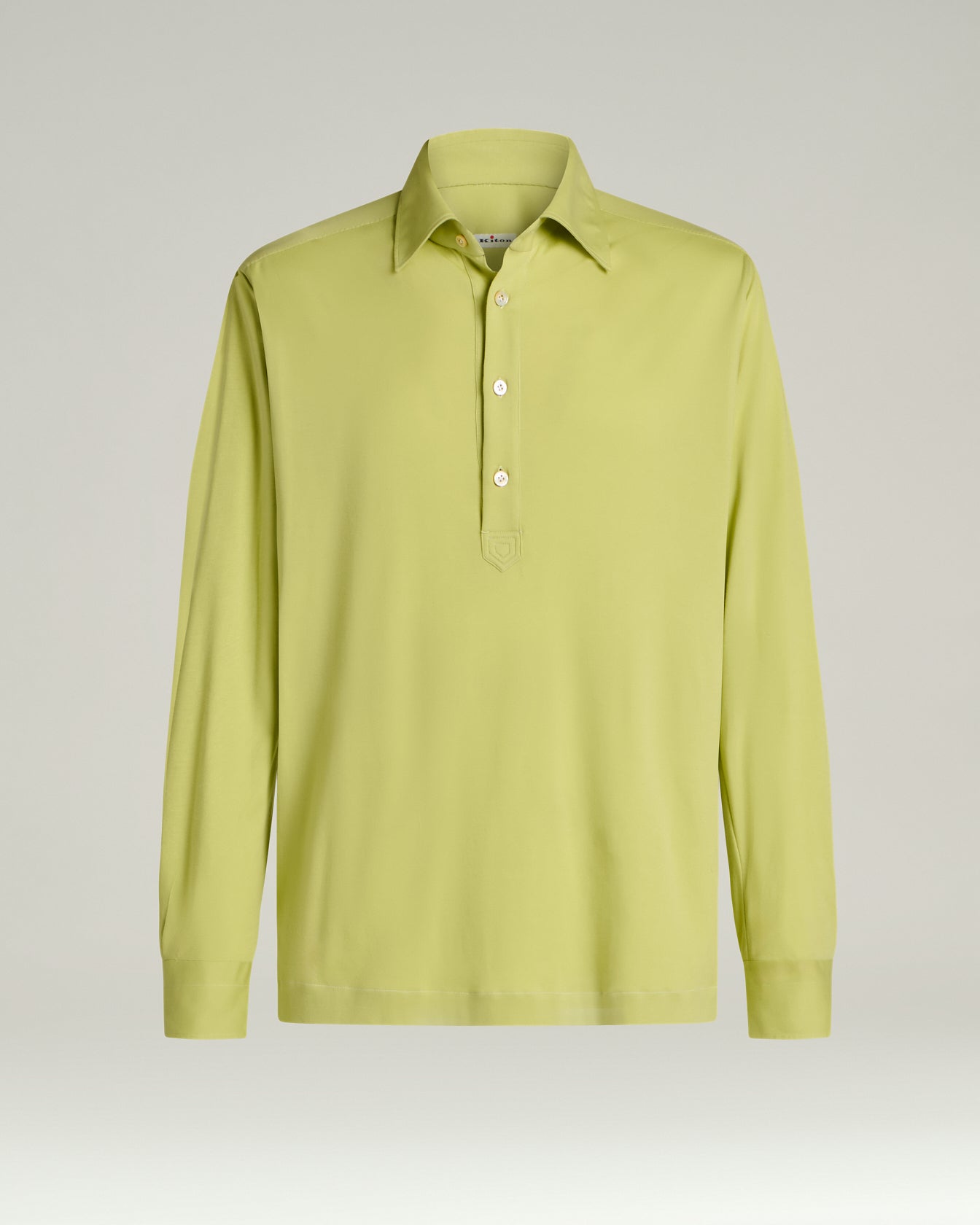 COTTON JERSEY LONG-SLEEVED POLO SHIRT