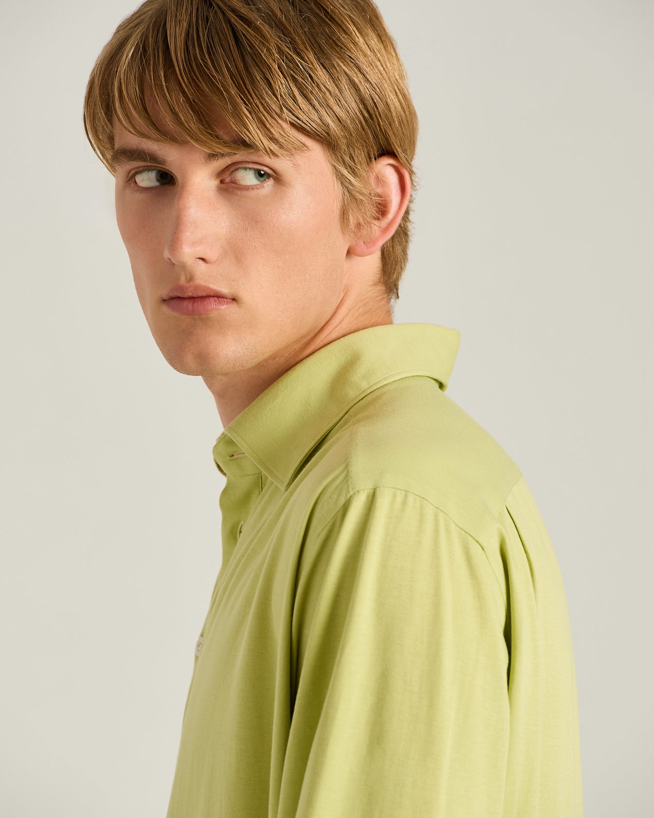COTTON JERSEY LONG-SLEEVED POLO SHIRT