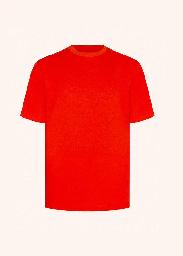 Kiton orange milano - t-shirt for man, in cotton 1