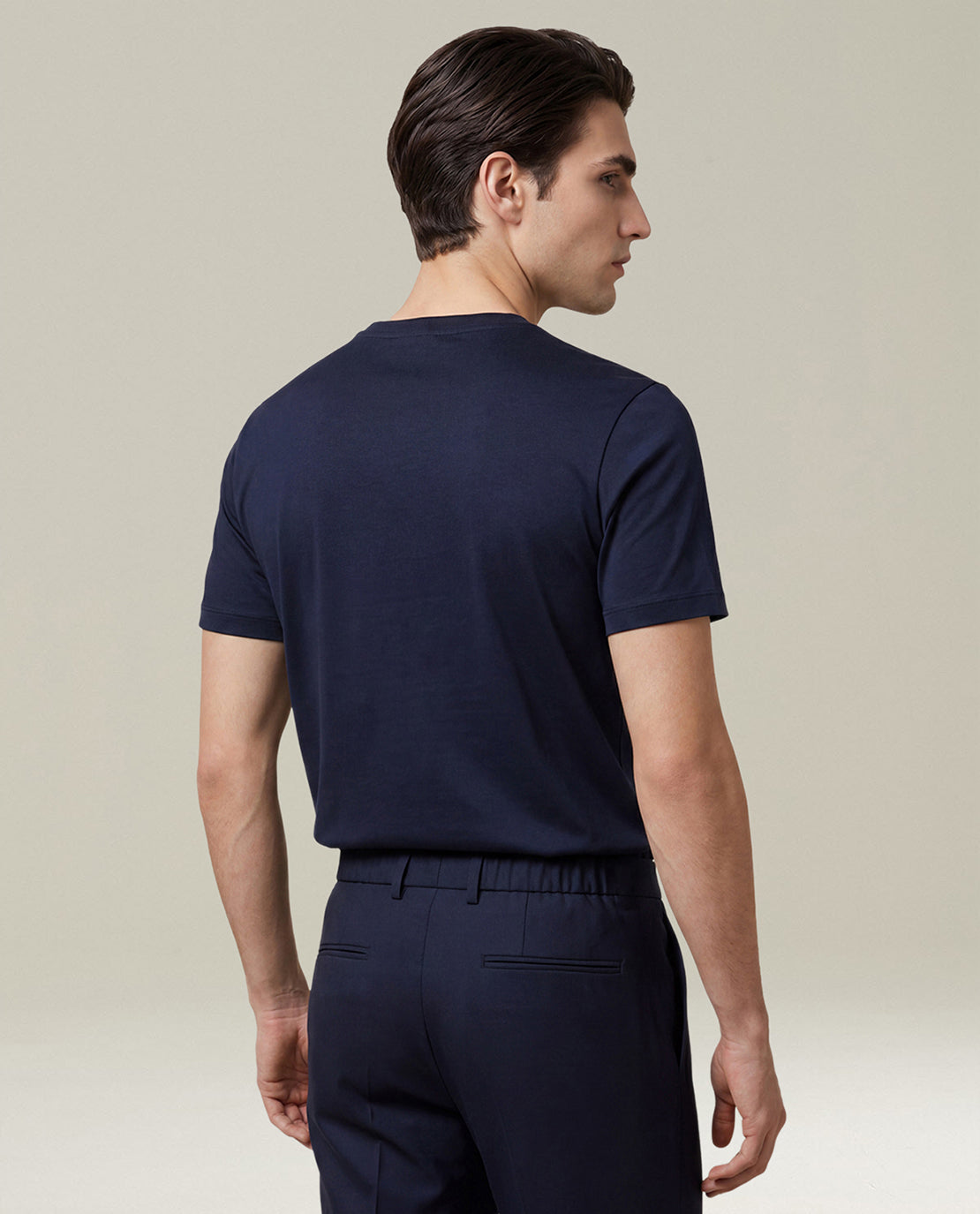 NAVY BLUE MILANO COTTON T-SHIRT
