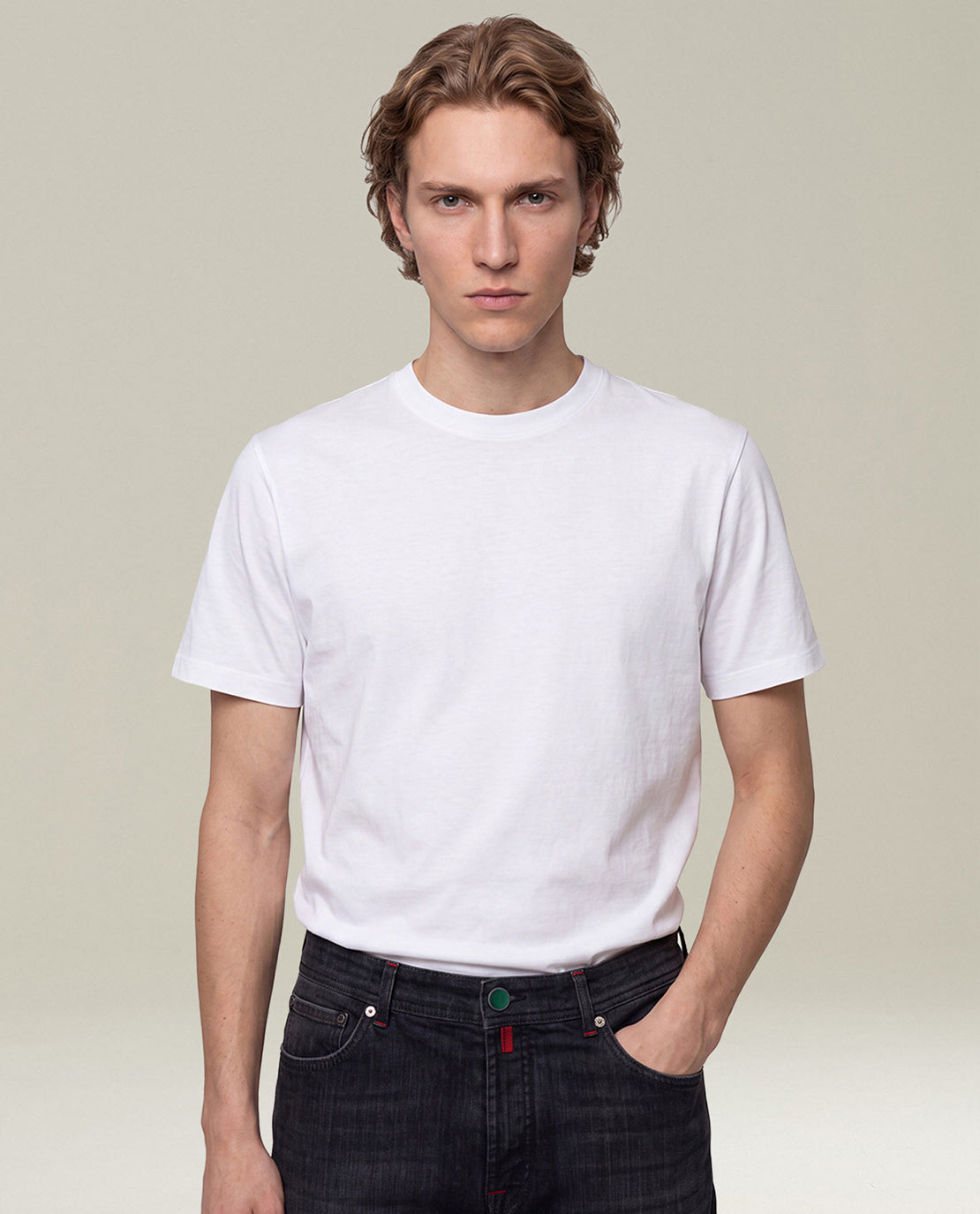 WHITE MILANO COTTON T-SHIRT