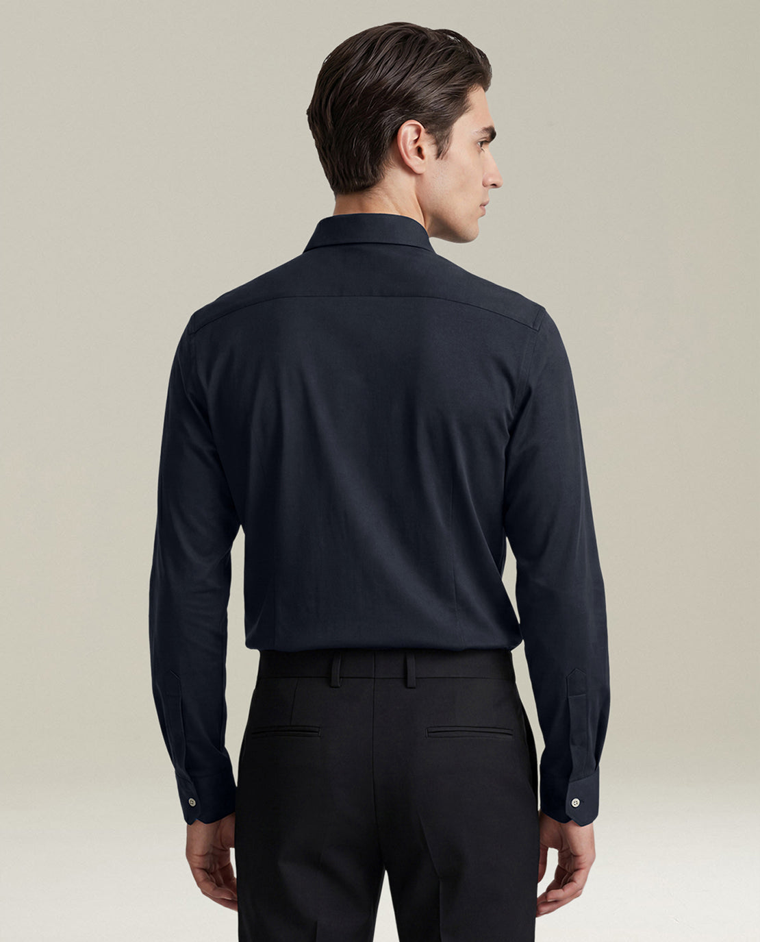 NAVY BLUE NERANO PURE COTTON SHIRT