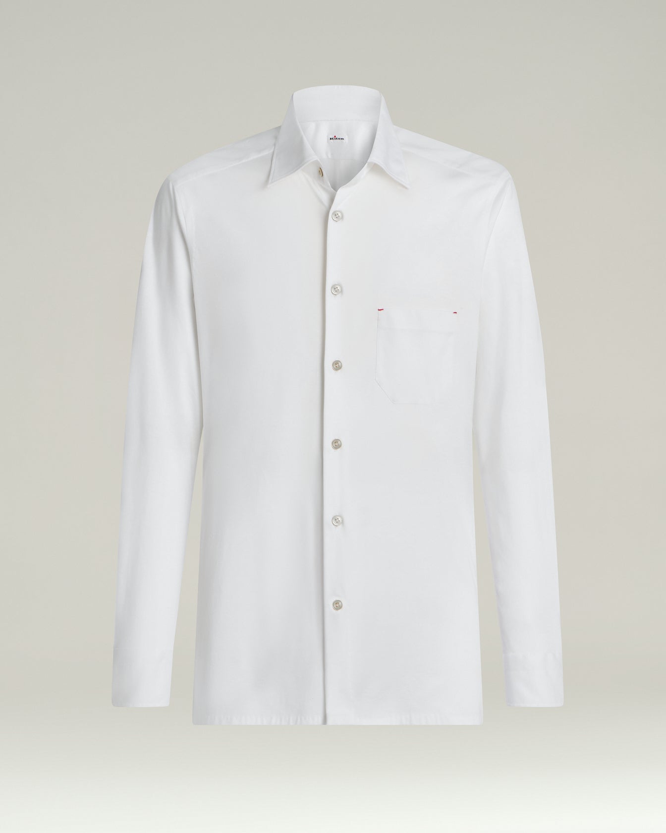 chieko＋cottonsilk dress shirt 38 Men's Tailored Dress Shirts | Kiton