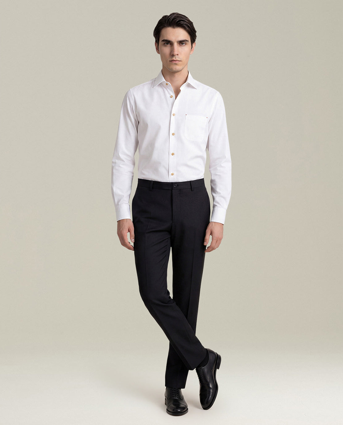 WHITE NERANO PURE COTTON SHIRT