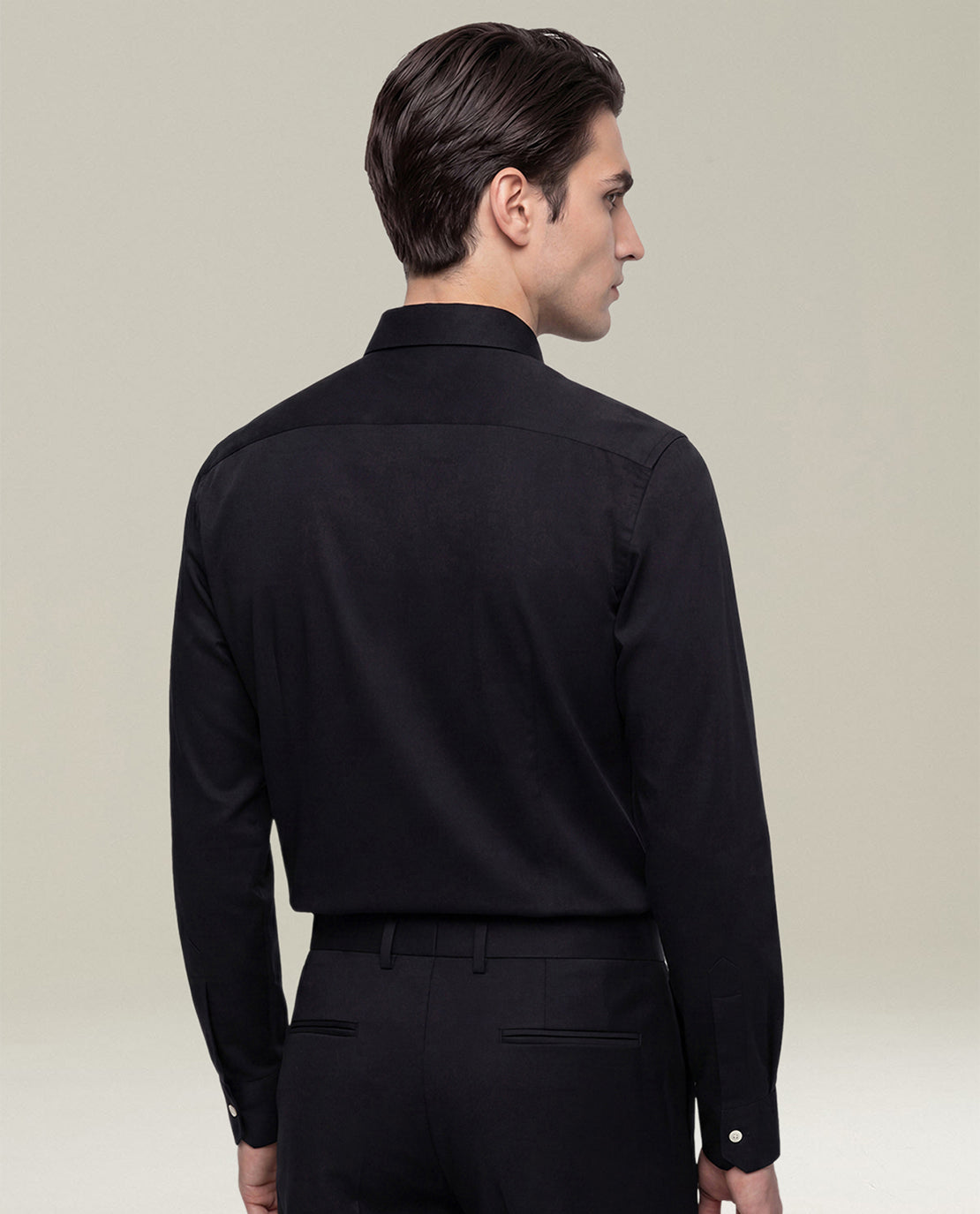 BLACK NERANO PURE COTTON SHIRT