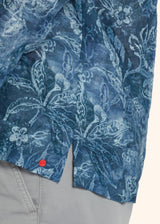 Kiton ink blue positano - shirt for man, in linen 4