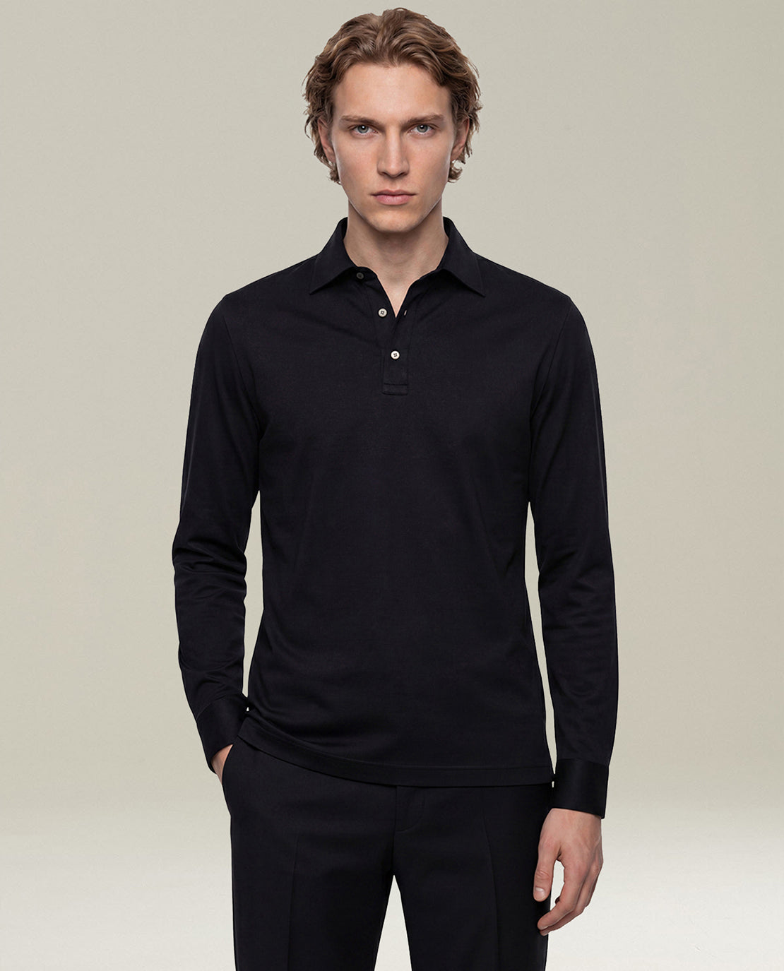 BLACK POSITANO COTTON SHIRT