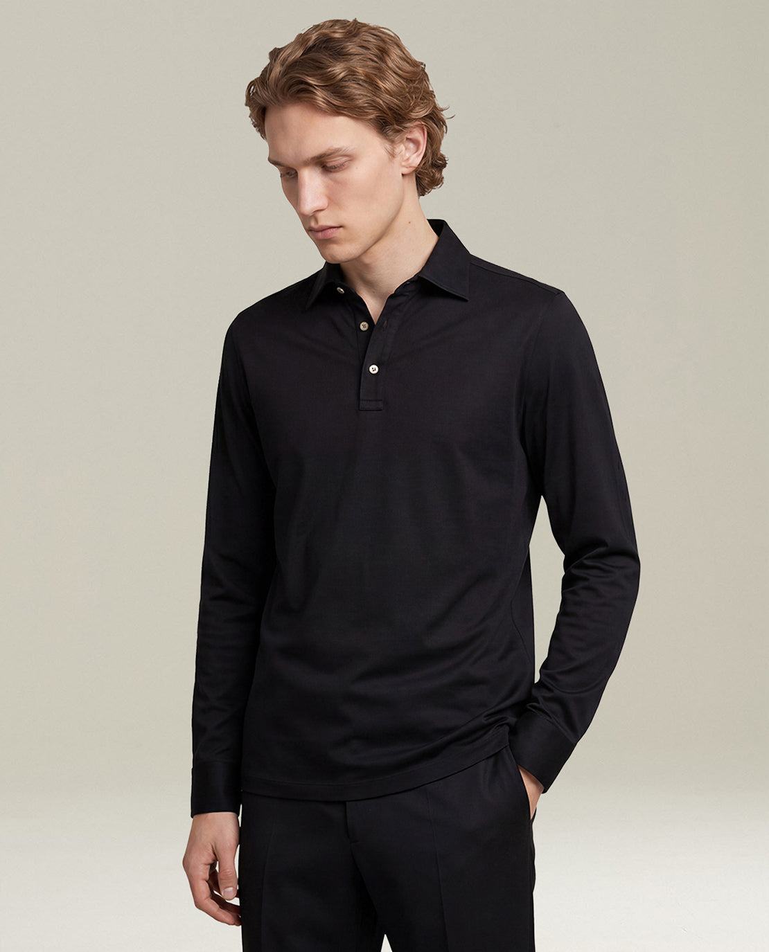 BLACK POSITANO COTTON SHIRT