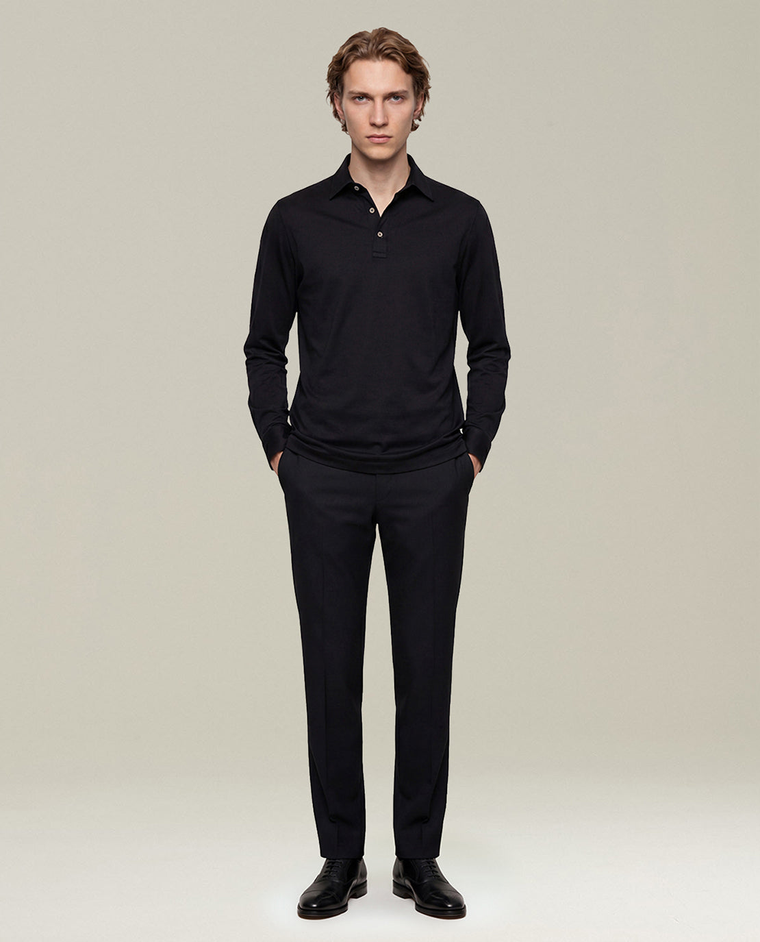 BLACK POSITANO COTTON SHIRT
