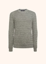 Kiton grey roundneck jersey for man, in cotton 1