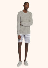 Kiton grey roundneck jersey for man, in cotton 5