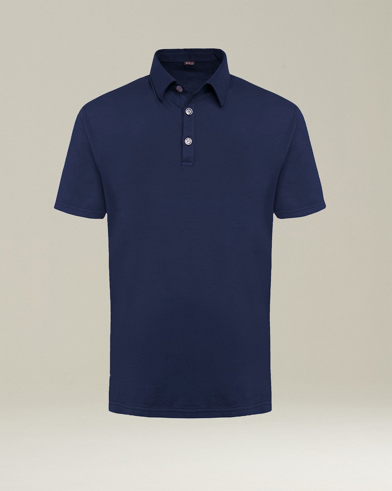 Kiton blue jersey poloshirt for man, made of cotton