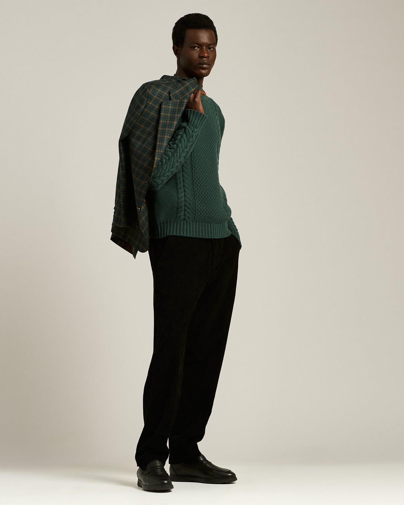 CASHMERE JUMPER WITH BRAID