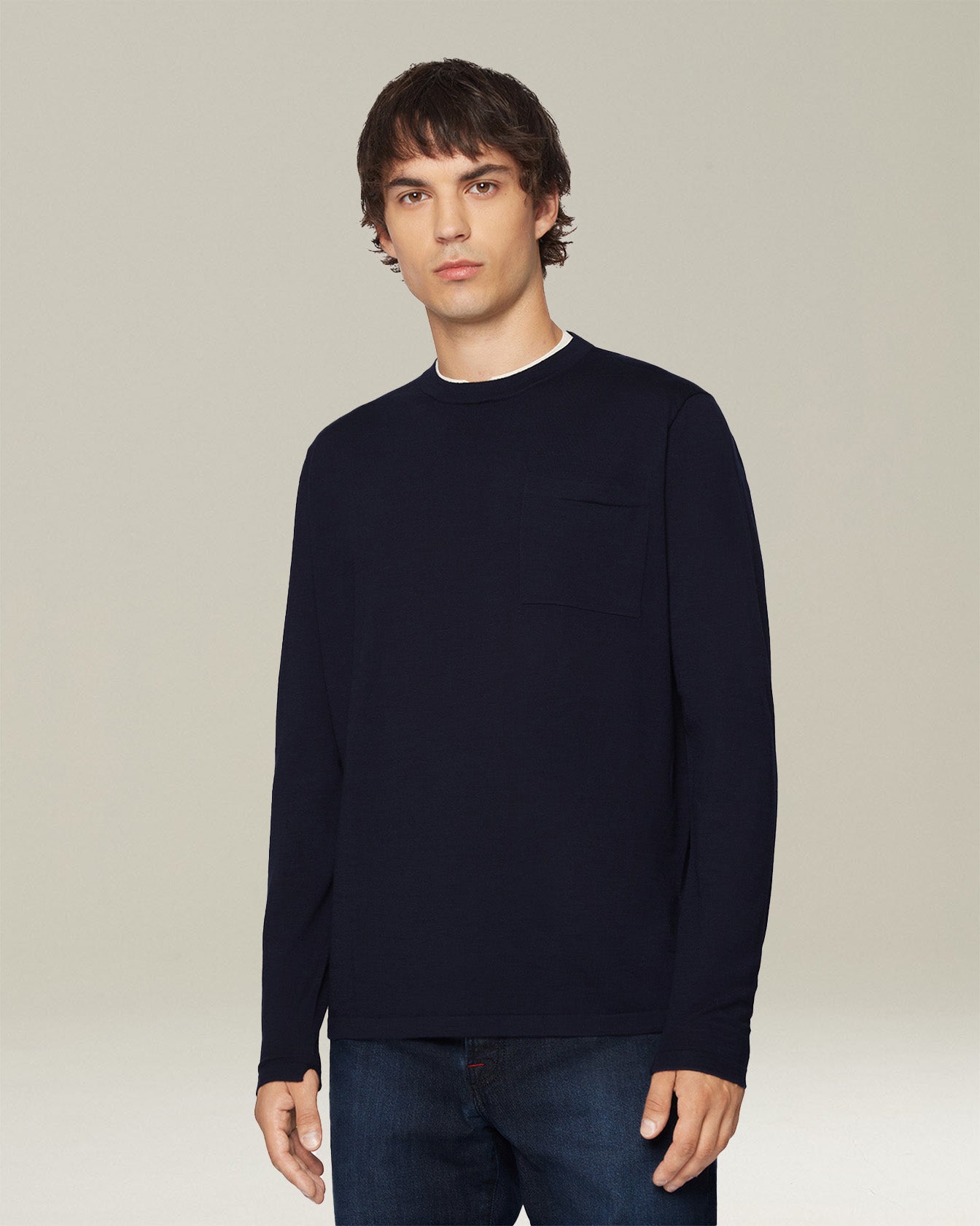 MELANGE WOOL T-SHIRT