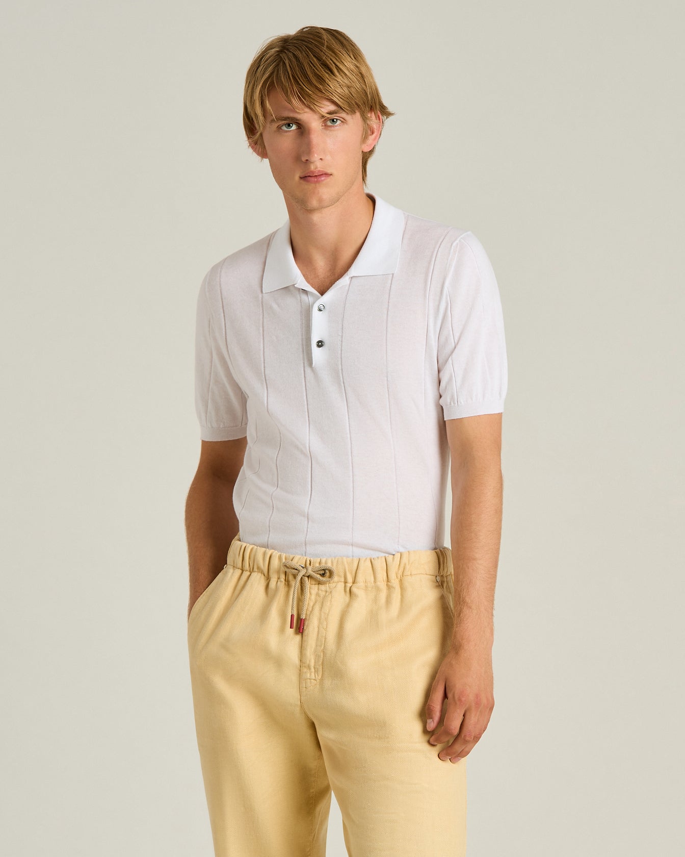 PURE COTTON SHORT-SLEEVED POLO SHIRT