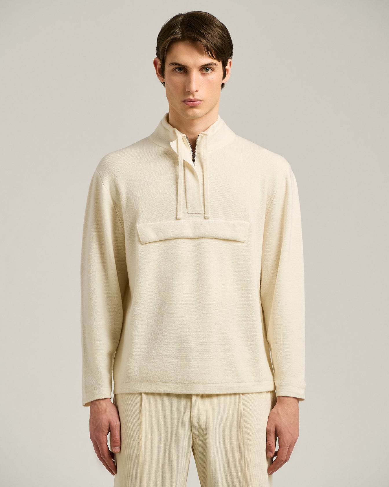 PURE CASHMERE TURTLENECK SWEATSHIRT