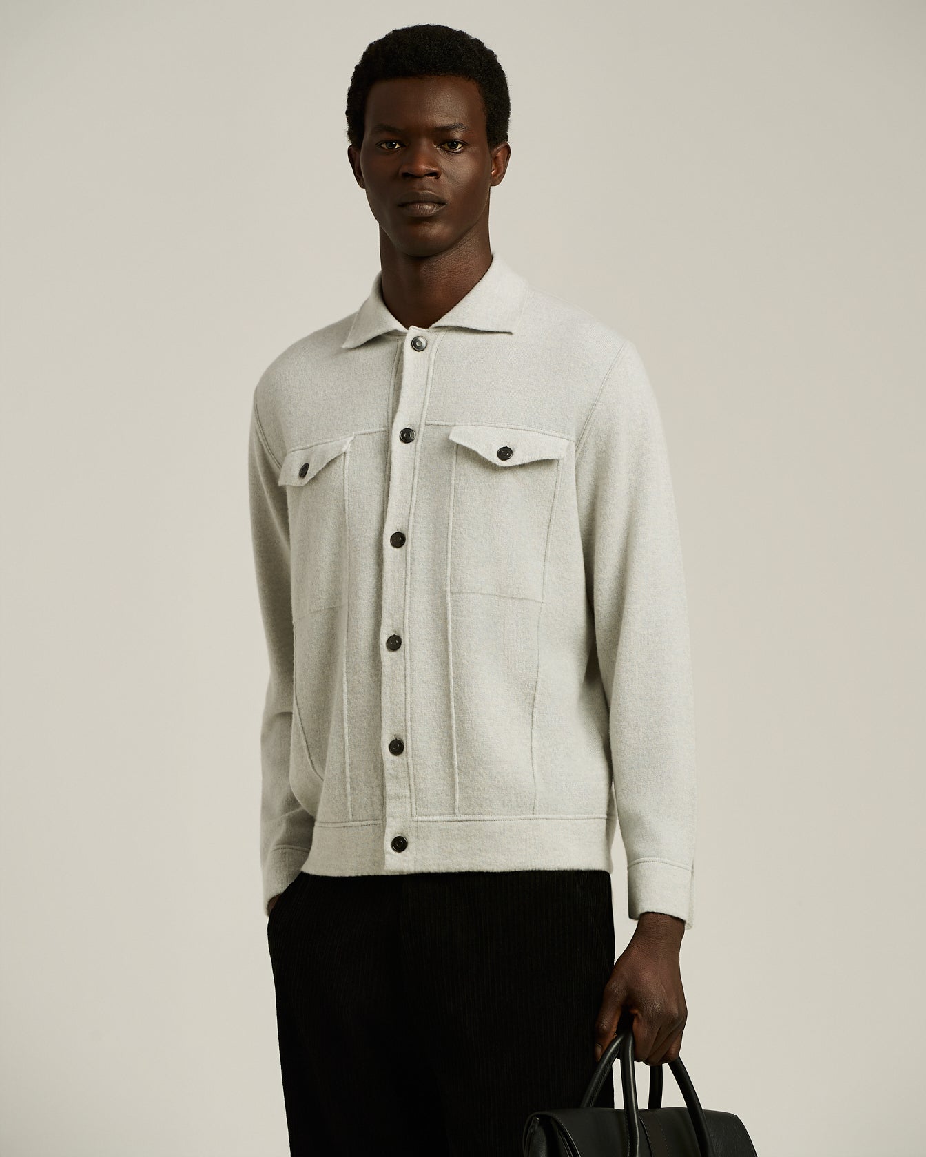 PURE CASHMERE OVERSHIRT