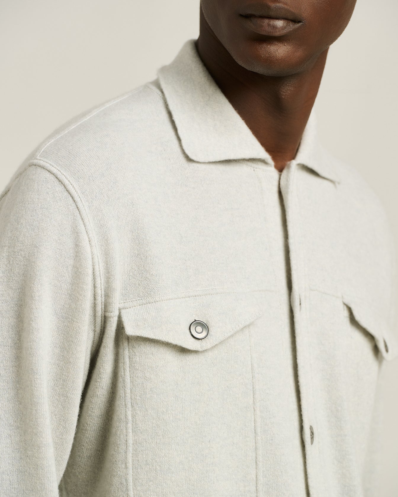PURE CASHMERE OVERSHIRT