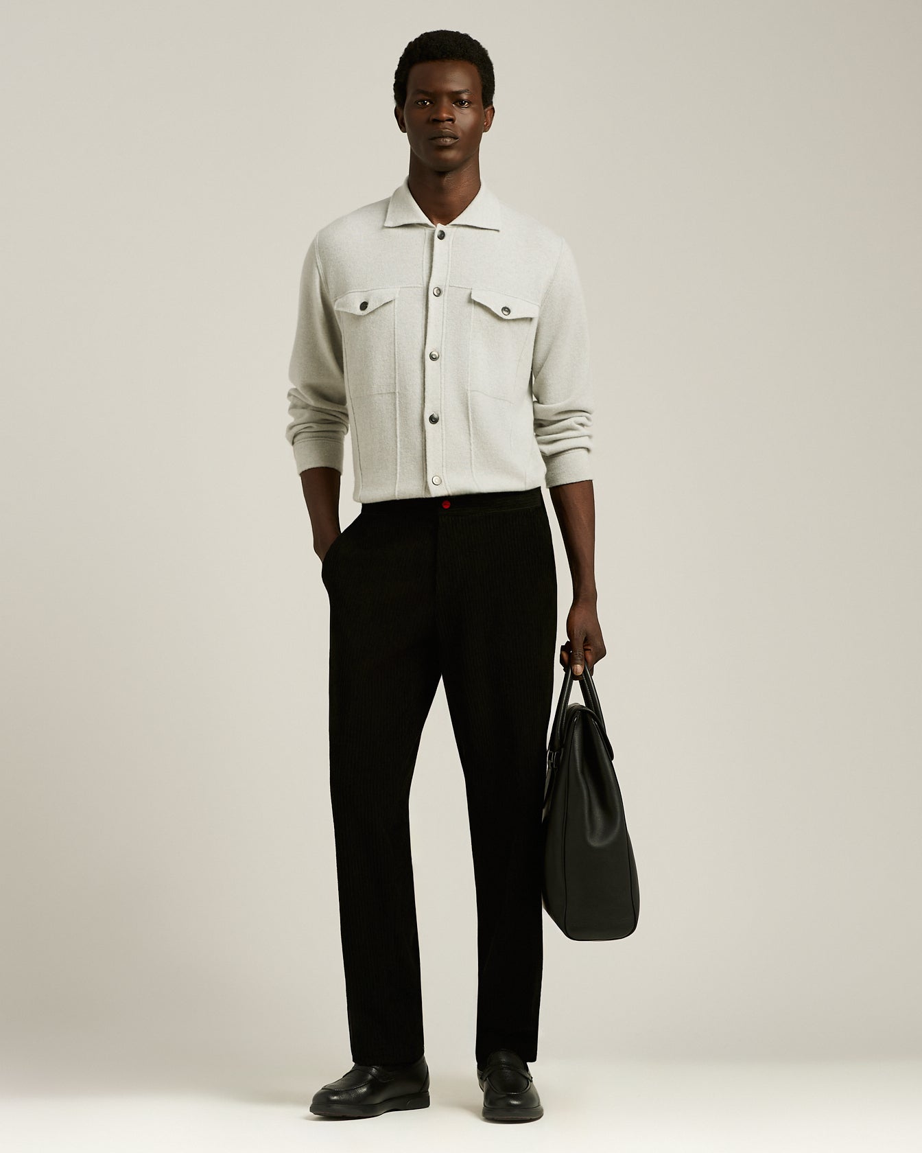 PURE CASHMERE OVERSHIRT