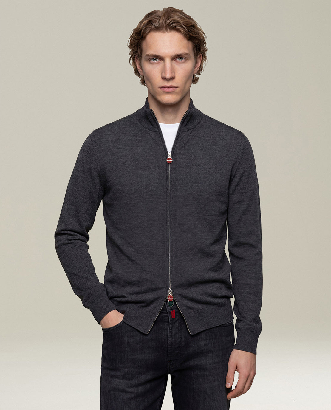 CHARCOAL GREY WOOL JACKET