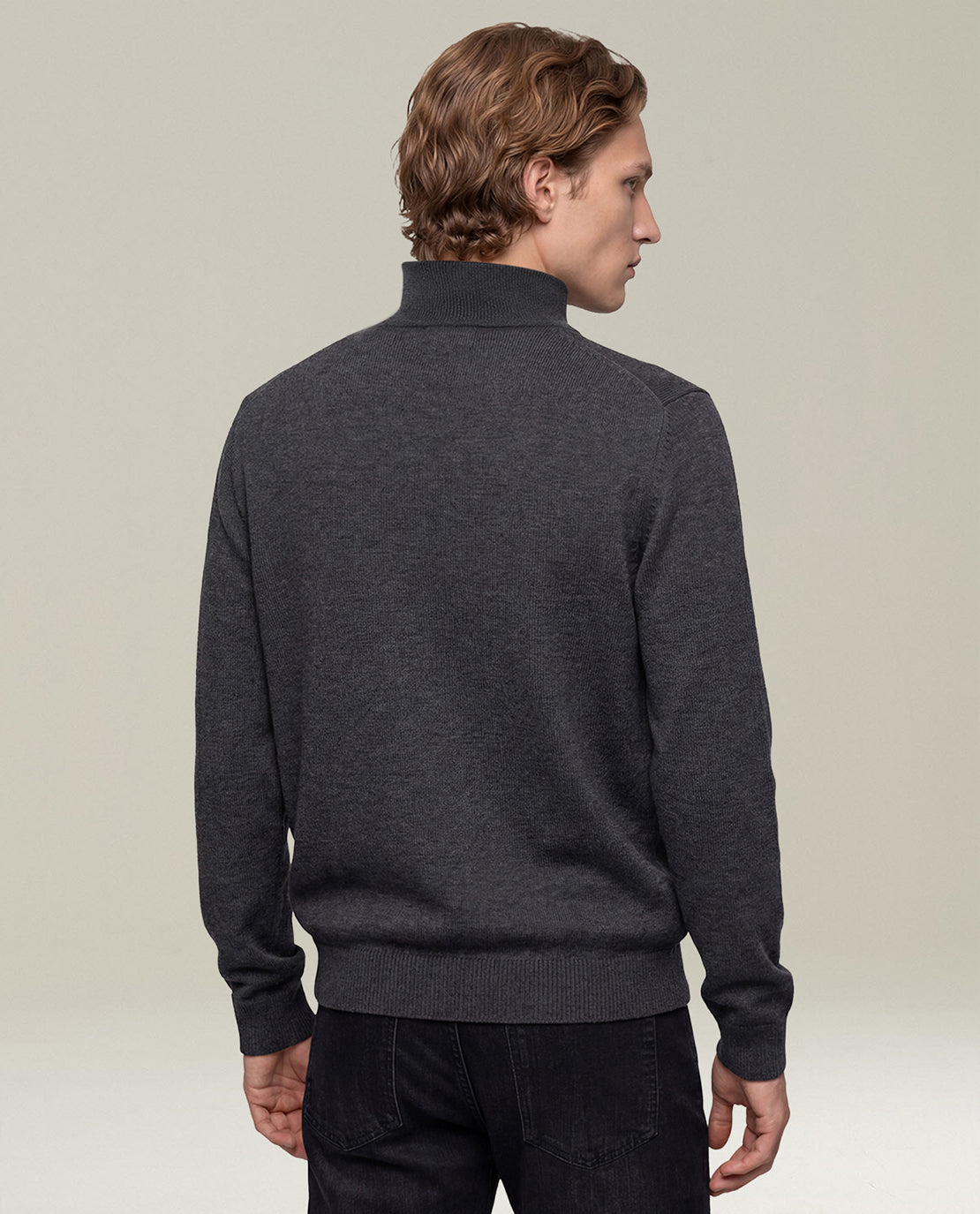 CHARCOAL GREY WOOL JACKET