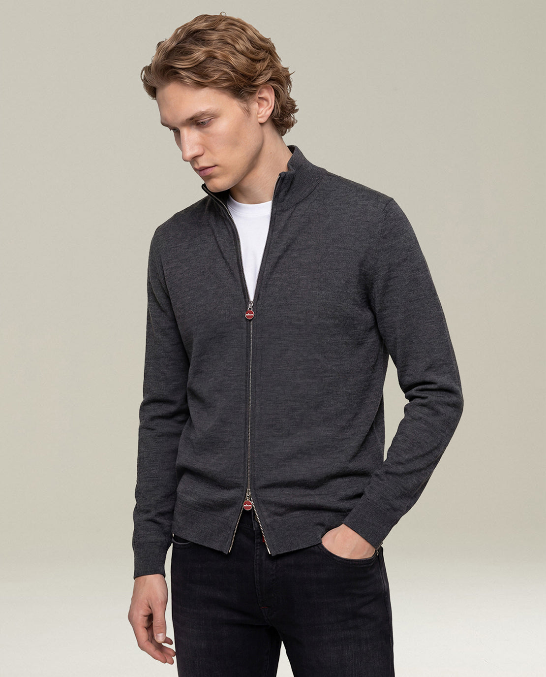 CHARCOAL GREY WOOL JACKET