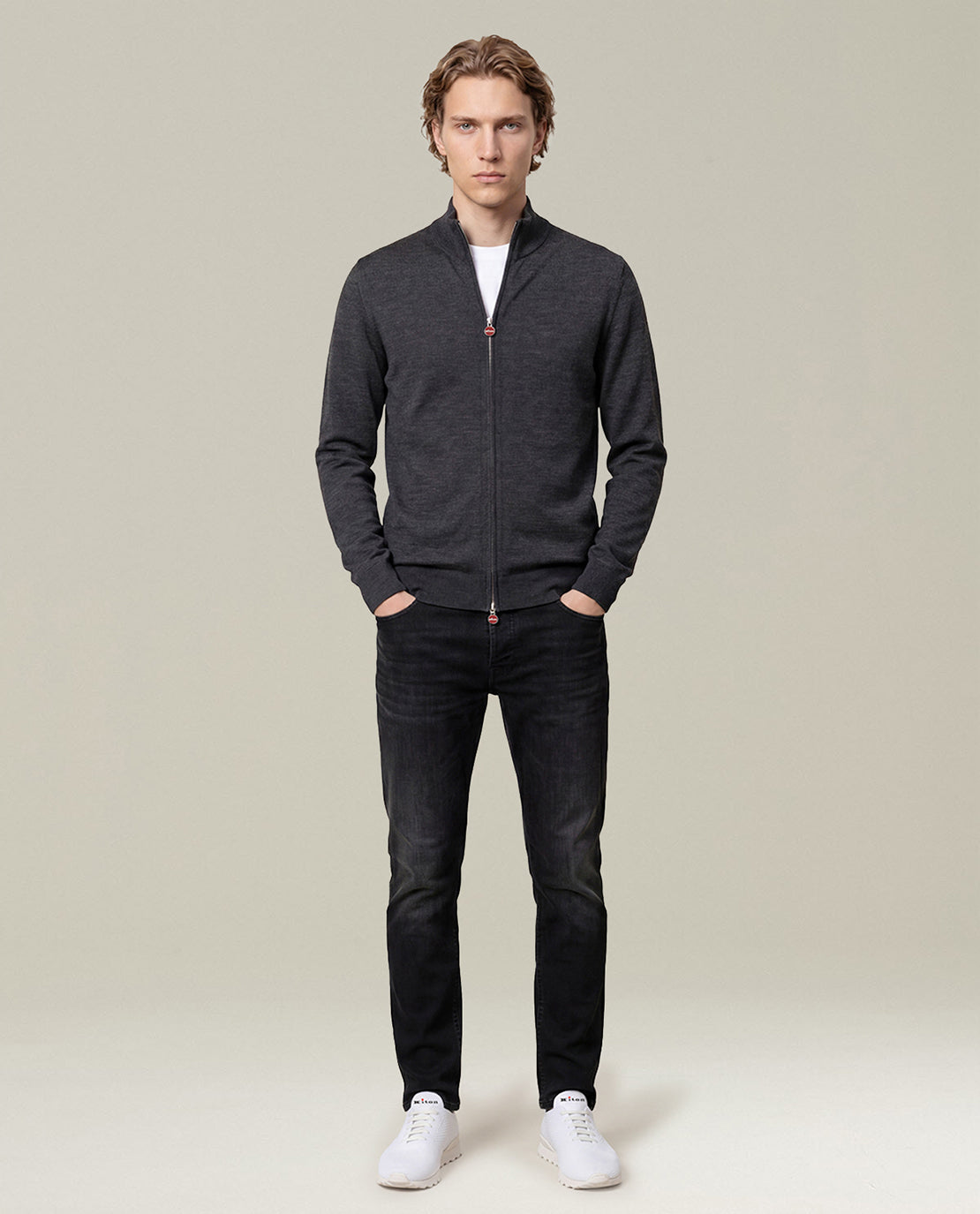 CHARCOAL GREY WOOL JACKET
