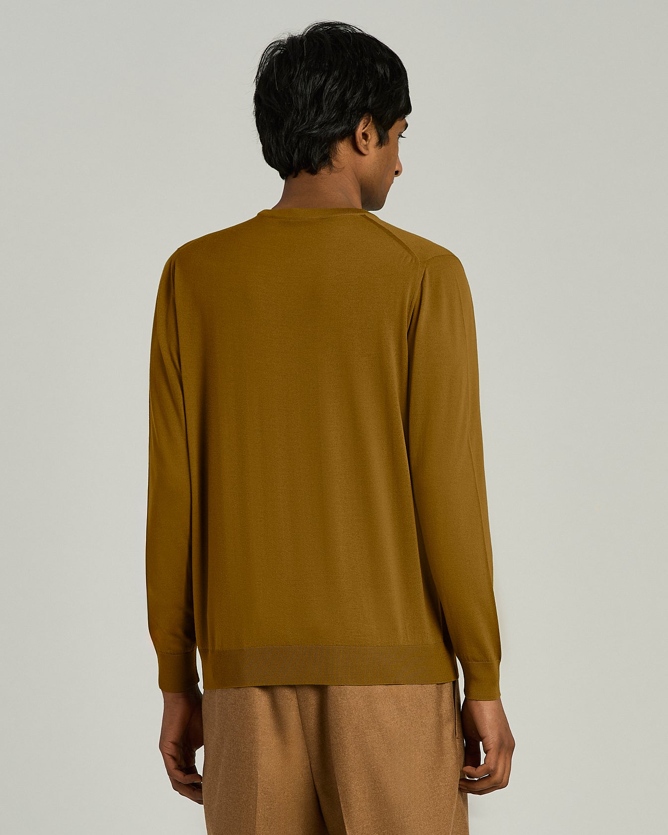 14 MICRON WOOL CREW NECK SWEATER