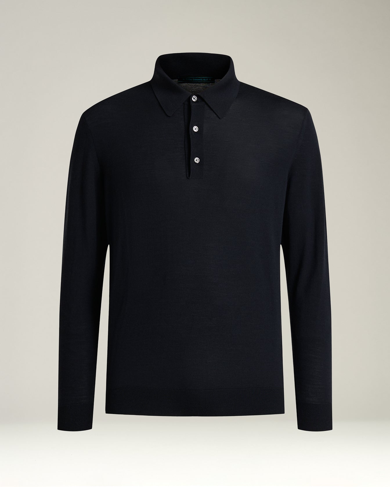 BLUE DIAMOND WOOL POLO SHIRT