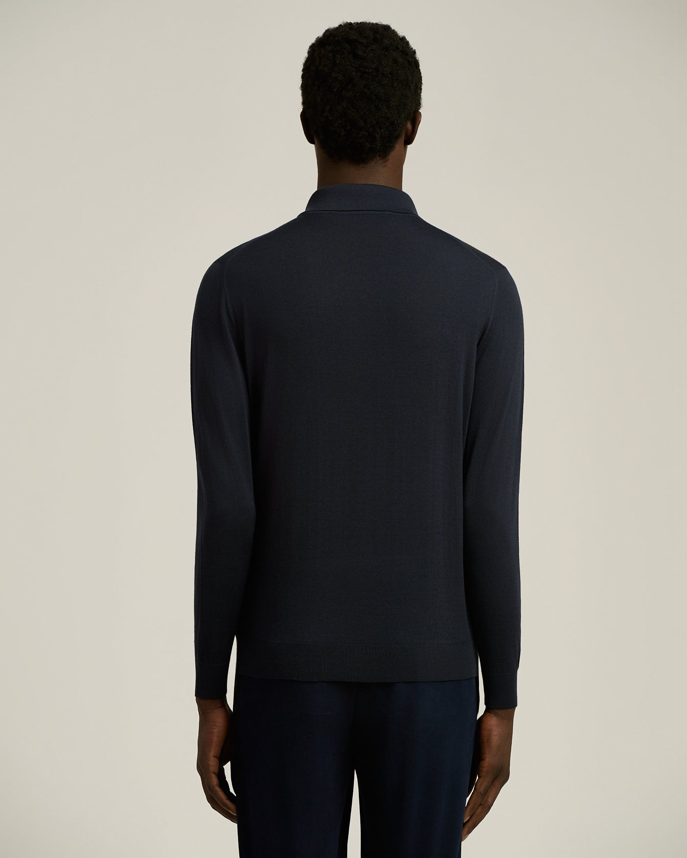 BLUE DIAMOND WOOL POLO SHIRT