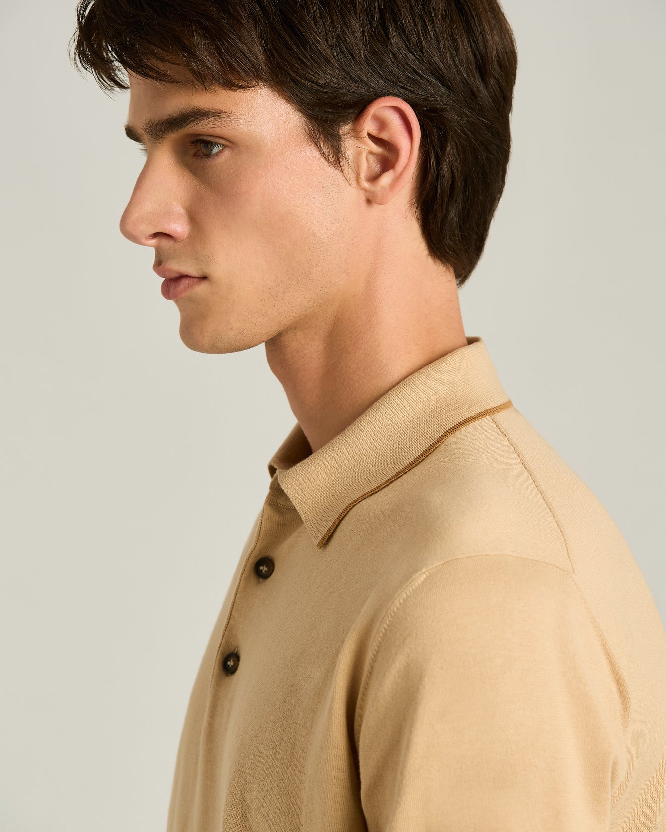 COTTON KNIT SHORT-SLEEVED POLO SHIRT