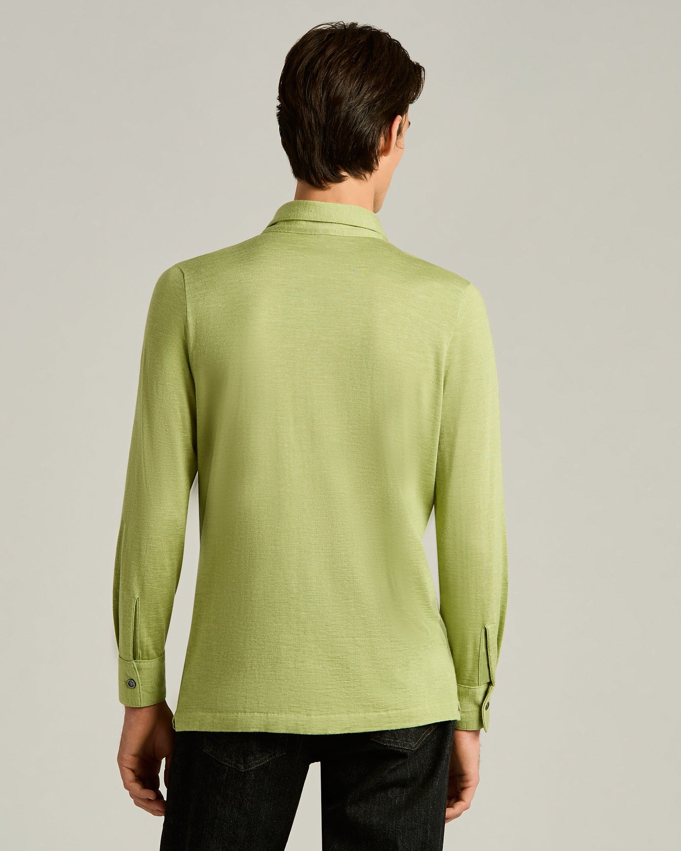 SILK, CASHMERE AND LINEN BLEND OVERSHIRT