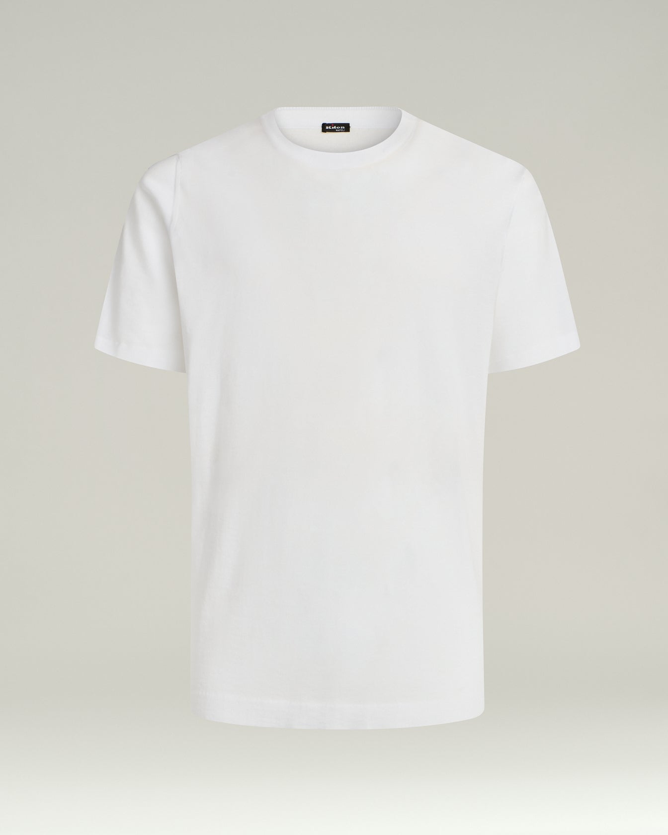 COTTON SHORT-SLEEVED CREW NECK SWEATER