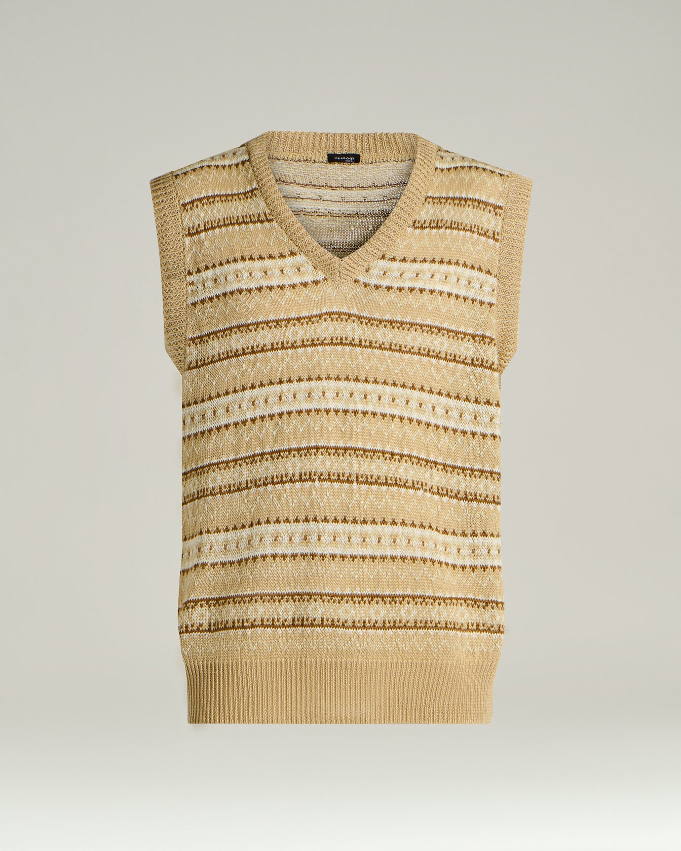 PURE LINEN V-NECK SWEATER VEST