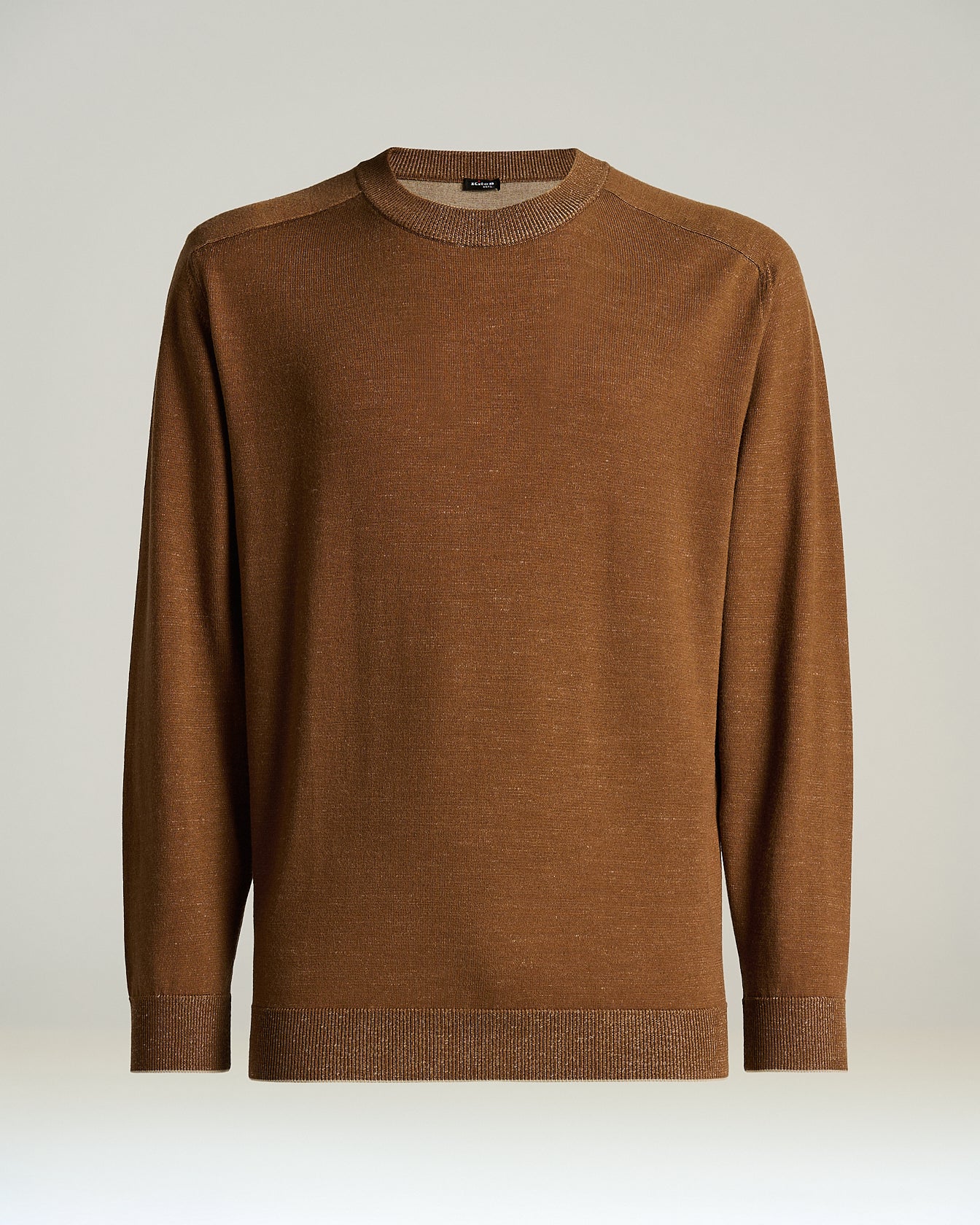PURE VIRGIN WOOL CREW NECK SWEATER