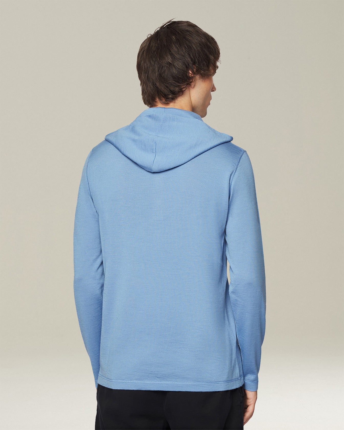 CASHMERE AND SILK HOODED TOP