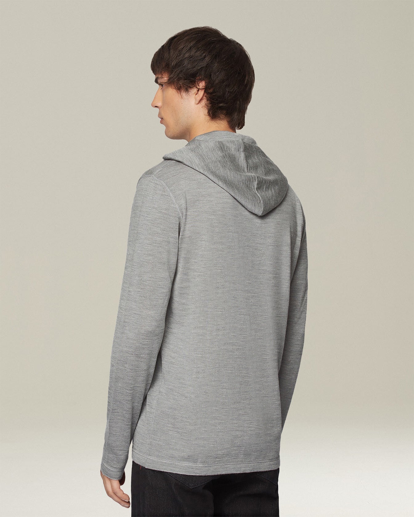 CASHMERE AND SILK HOODED TOP