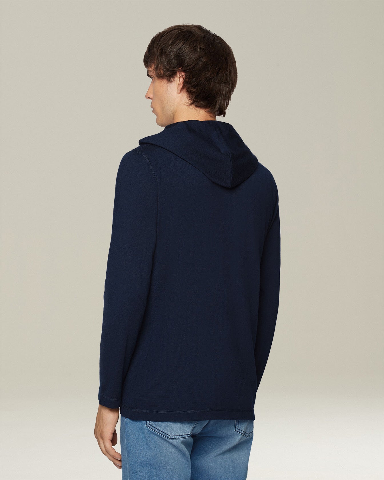 CASHMERE AND SILK HOODED TOP