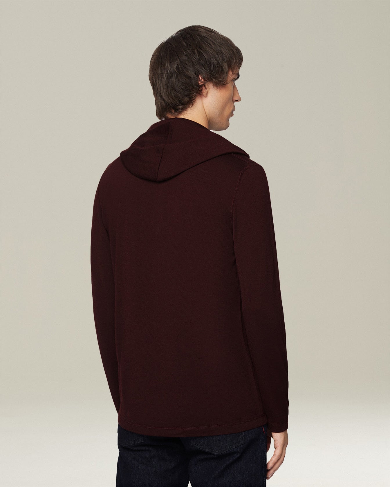 CASHMERE AND SILK HOODED TOP