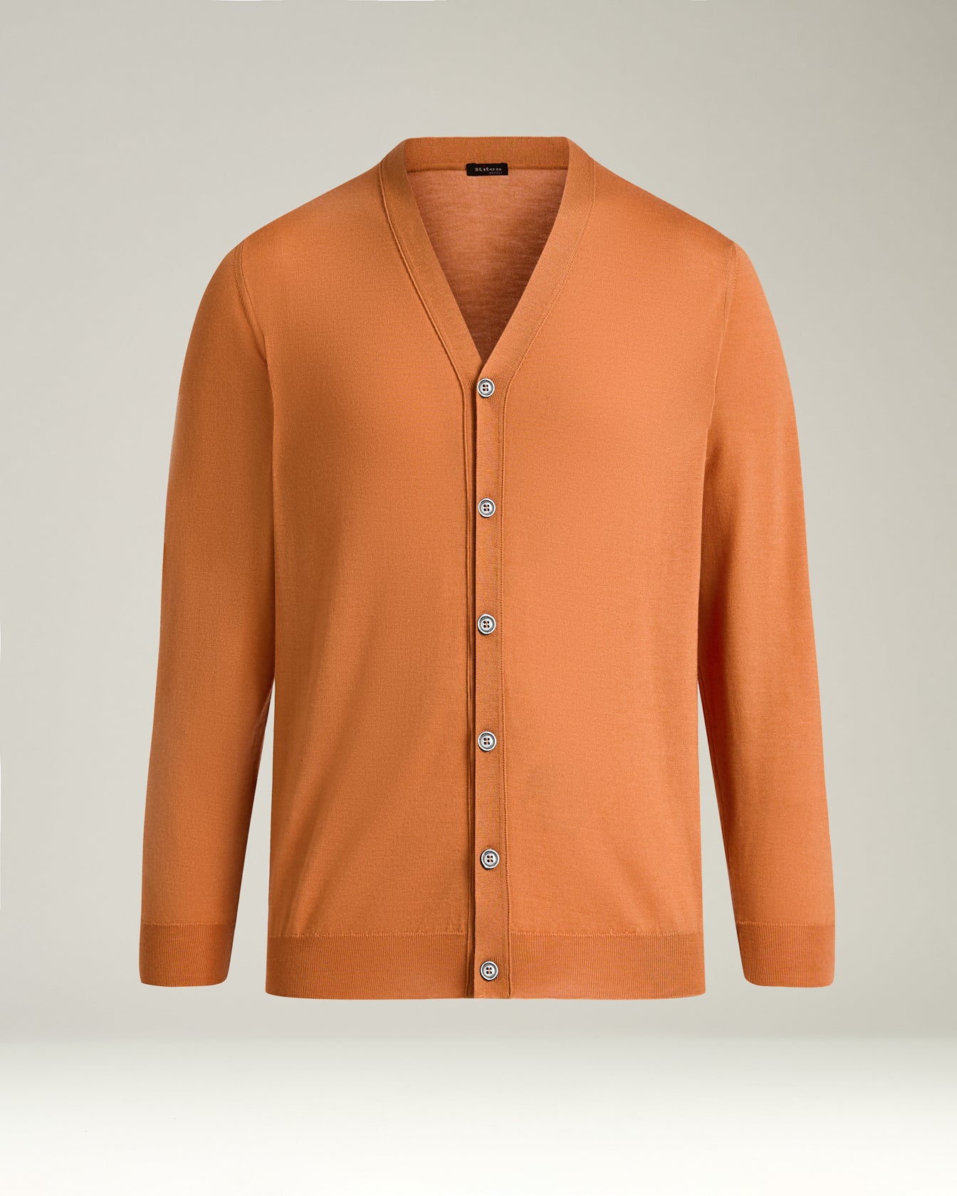 CASHMERE AND SILK V-NECK CARDIGAN
