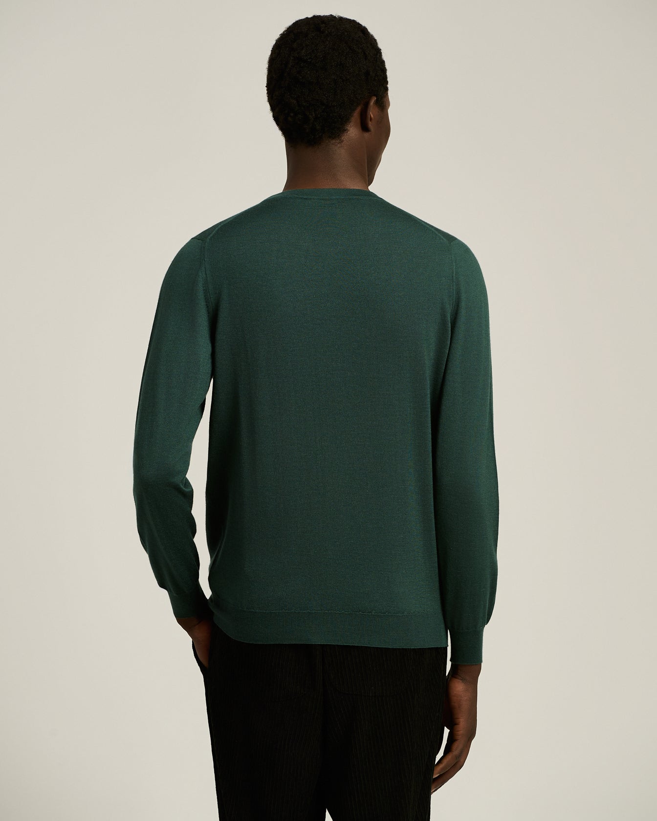 CASHMERE AND SILK CREW NECK TOP