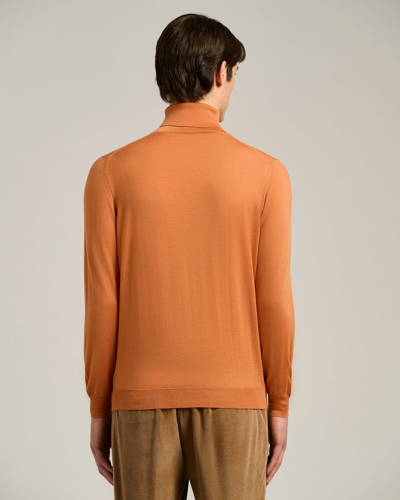 CASHMERE AND SILK POLO NECK TOP